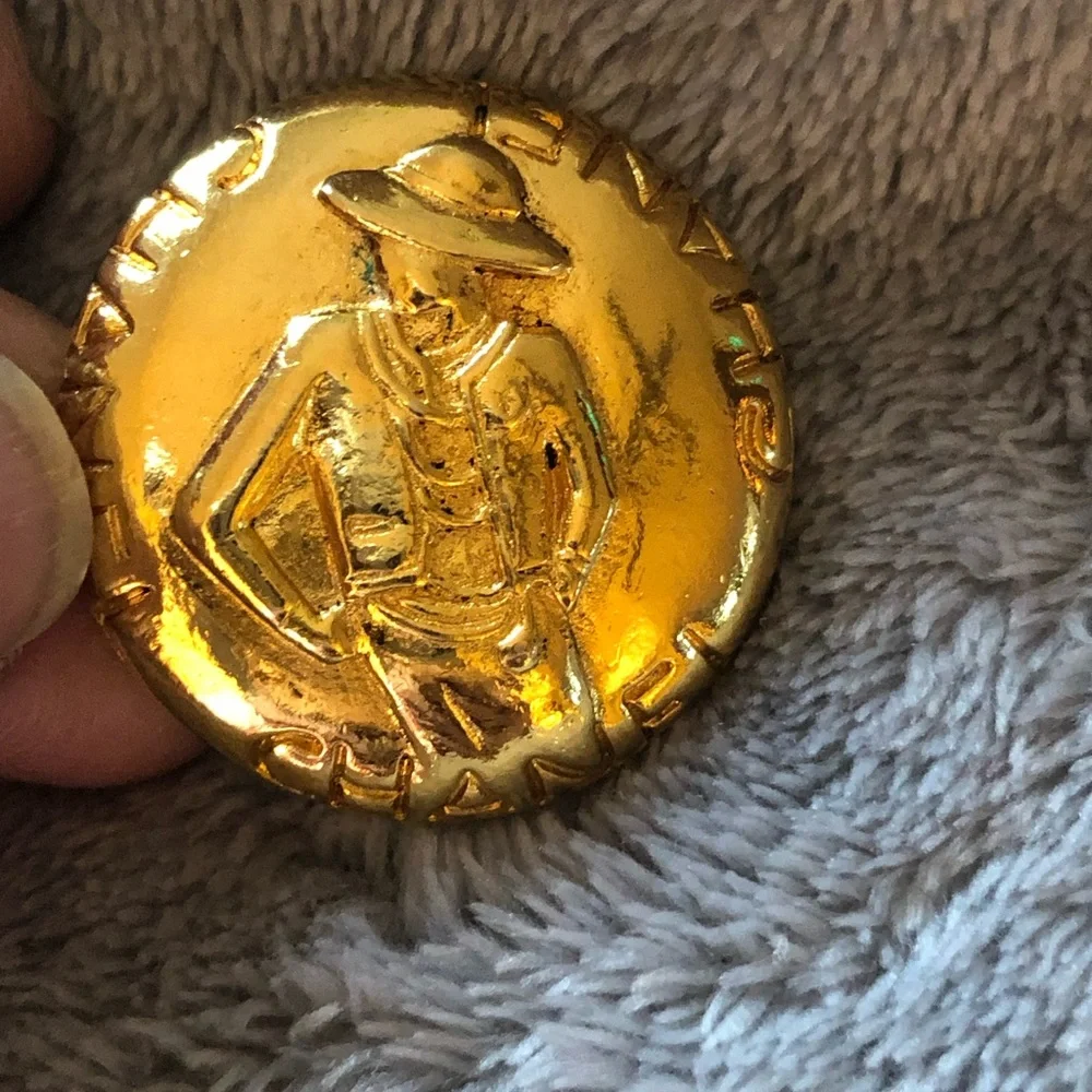 CHANEL Vintage and Authentic ,” Lady in a Hat” Clip on Earrings - Picture 8 of 11